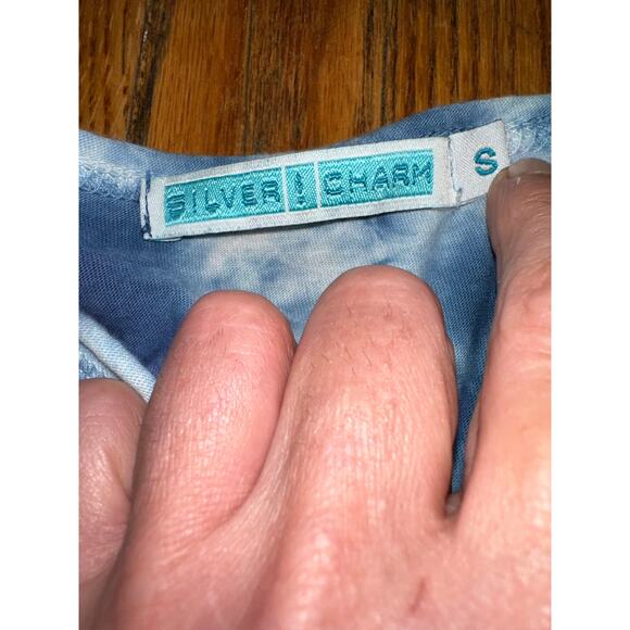 VINTAGE NEW 90's Y2K BOUTIQUE TIE DYE BELLSLEEVE TOP TEE HAND DYED COTTON S - Picture 5 of 5